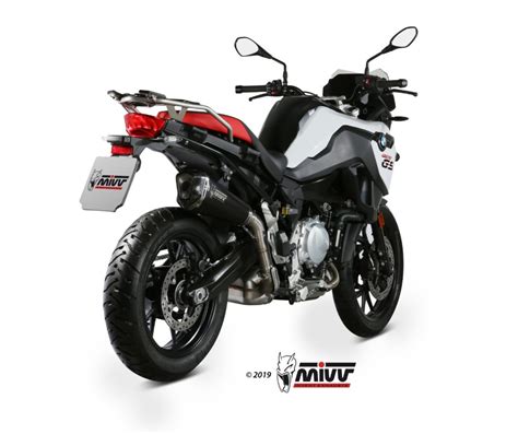 Scarico BMW F 750 GS Mivv Delta Race Inox Nero B 033 LDRB Mivv