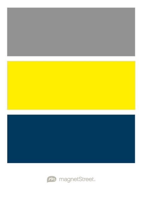 Classic Gray Classic Yellow And Navy Wedding Color Palette Custom