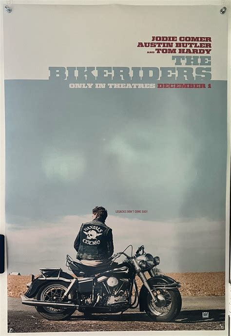 THE BIKERIDERS 2023 Original Double Sided Advance Movie Poster Austin ...