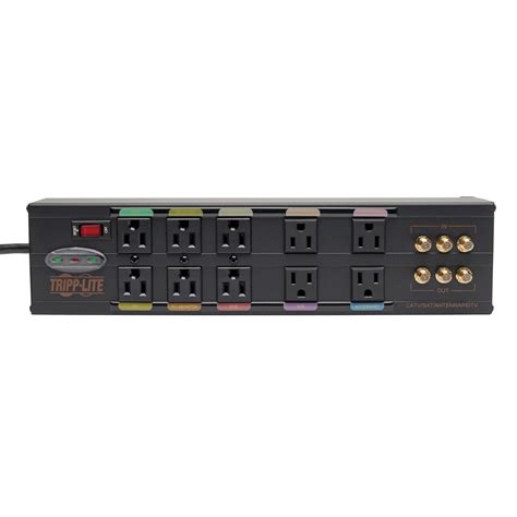 Isobar Surge Protector 10 Outlet 3840 Joules Metal Case Tripp Lite