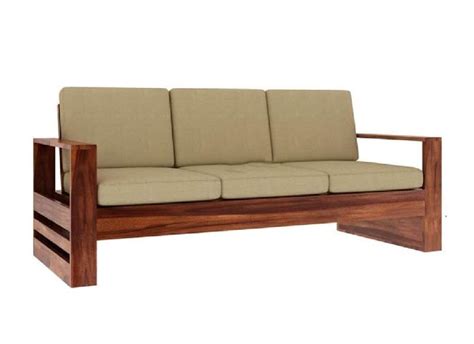 Sarcraft Furniture Wood Polished Living Room Sofa Set Feature High