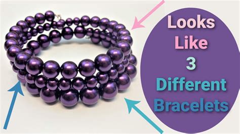 How To Make A Memory Wire Bracelet Diy Beaded Bracelet Youtube