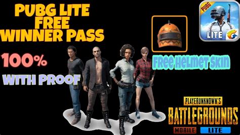 How To Get Free WinnerPass In PUBG Lite Free Helmet Skin In PUBG Lite