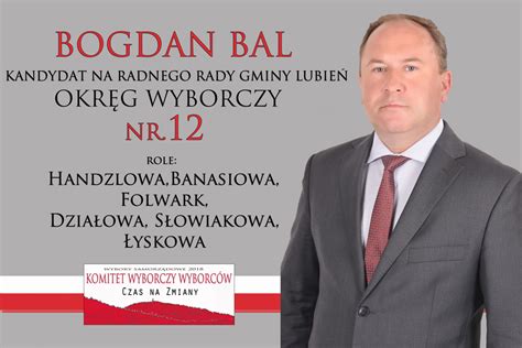 Prezentacja Kandydat W Wybory Samorz Dowe Bogdan Bal Kandydat Na