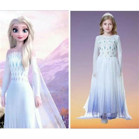 Jual Kostum Frozen 2 Dua Elsa 28 Dress Baju Anak Putri Princess Putih