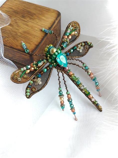 Handcrafted Insect Beaded Brooch Beetle Brooch Bug Brooch Pin Insect