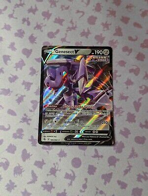 Pok Mon Tcg Genesect V Fusion Strike Holo Ultra Rare Ebay