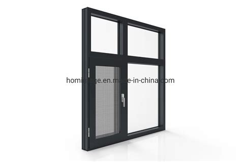 Hw Aluminum Casement Window Aluminium Double Glass Window With