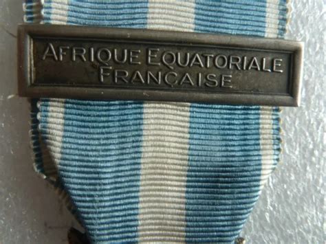 MEDAILLE COLONIALE AVEC Barrette Afrique Equatoriale Francaise EUR 30