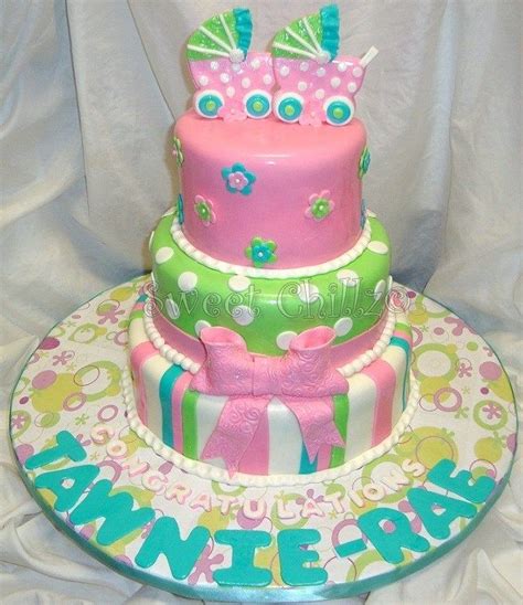 Twins Baby Shower Cake | Twin baby shower cake, Baby shower cakes girl ...