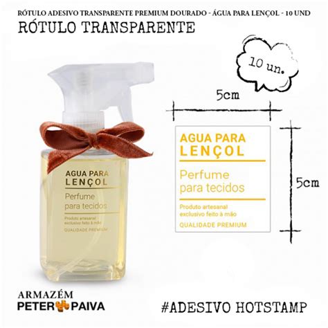 R Tulo Adesivo Transparente Premium Dourado Gua Para Len Is Und