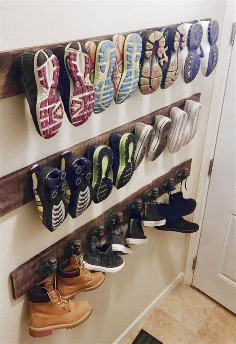 39 Genius Shoe Storage Ideas For Any Size Family! | Diy shoe rack, Diy ...