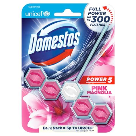 Domestos Power Pink Magnolia Toilet Rim Block G At Amazon