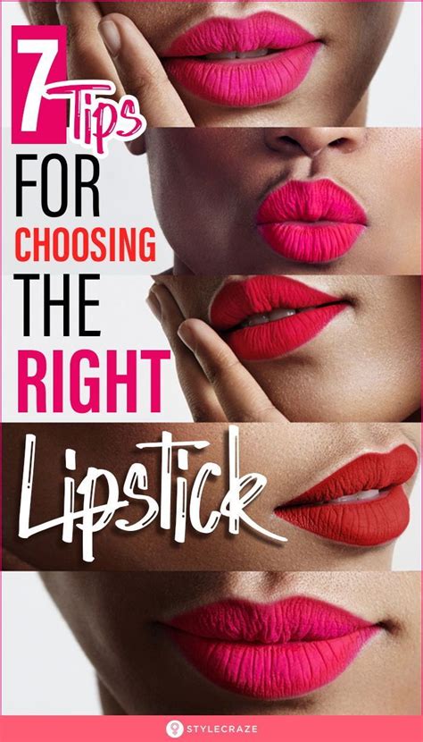 7 Tips For Choosing The Right Lipstick For You Artofit