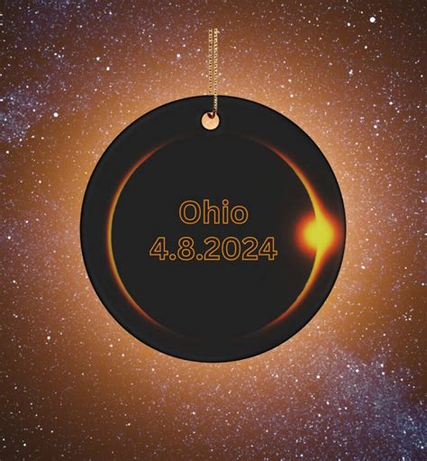 Solar Eclipse Ohio Keepsake Commemorative Solar Eclipse Party