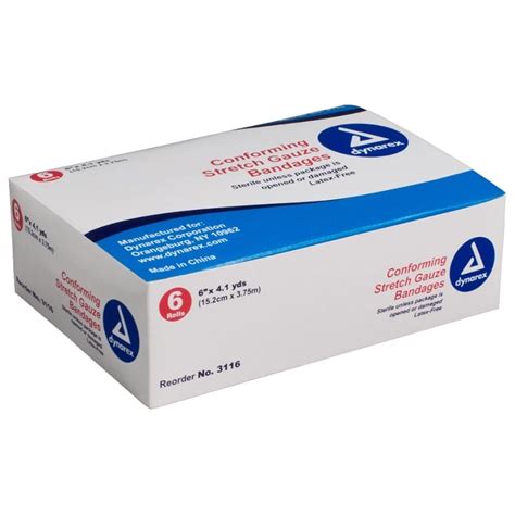 Dynarex Sterile Conforming Stretch Gauze Bandages X Yds Case Of