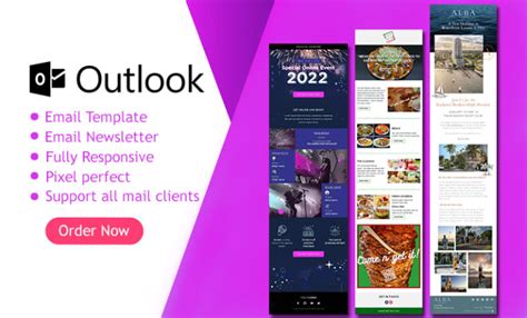 Do responsive outlook email template or email newsletter by Dividevs ...