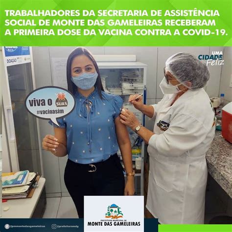 Prefeitura Municipal De Monte Das Gameleiras Primeira Dose Da Vacina