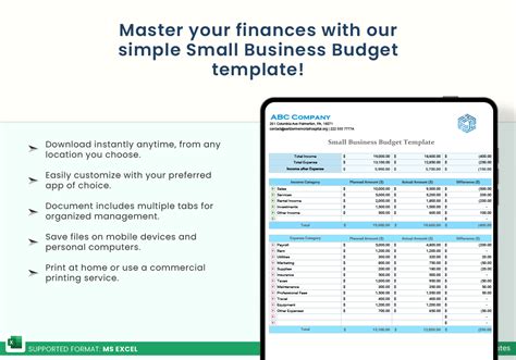 Small Business Budget Excel Template Best Templates