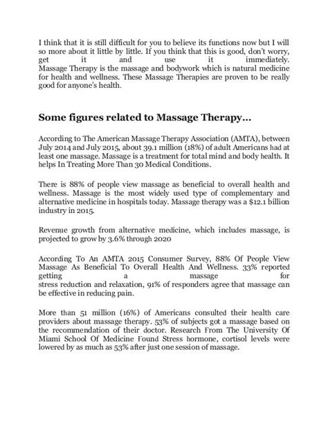 Recommendation For Massage Therapist