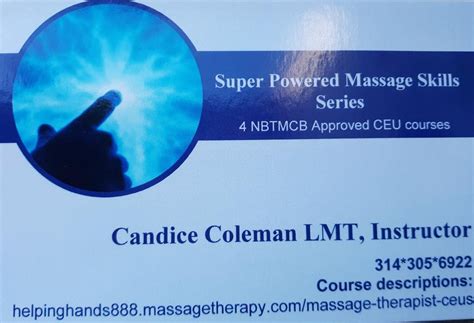 Massage Therapist Ceu S