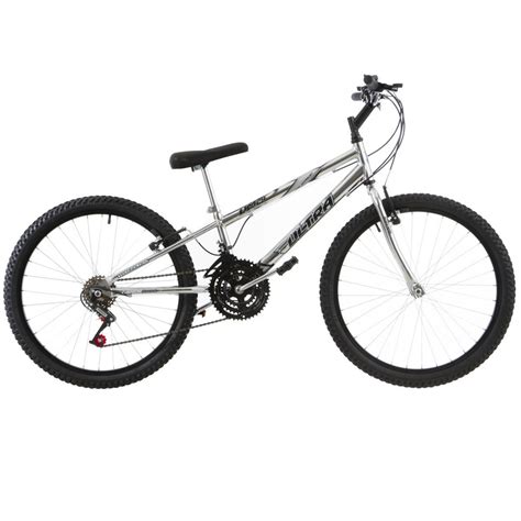 Bicicleta Ultra Bikes Chrome Line Rebaixada Aro Marchas Cromada