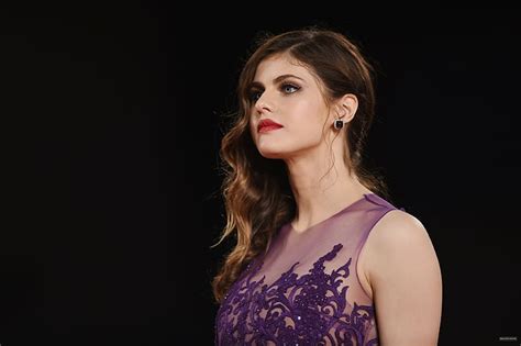 HD Wallpaper Alexandra Daddario Blue Eyes Brunette Face Women