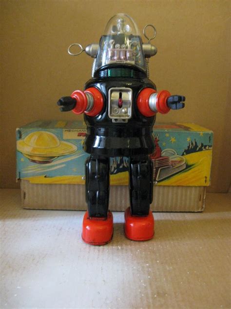 S Nomura Mechanized Robby Robot Tin Japan First Version With