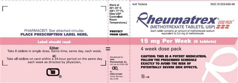 Rheumatrex Package Insert Prescribing Information