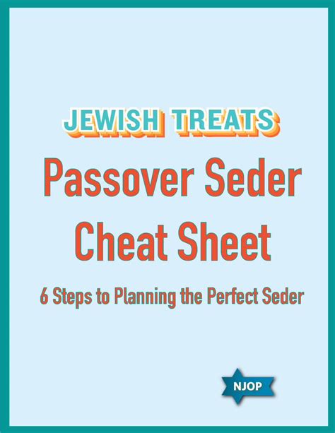 Pdf Passover Seder Cheat Sheet Dokumentips