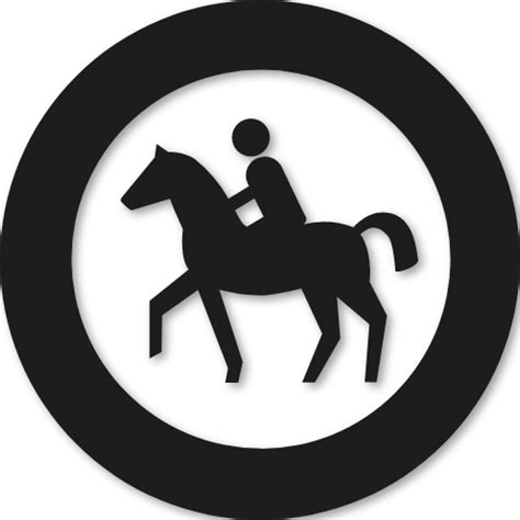 Panneau Autocollant De Signalisation Routi Re Interdisant Chevaux