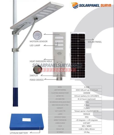 Jual Lampu Jalan All In One Watt Tenaga Surya Solarpanelsurya