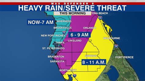 Max Defender 8 Forecast Storms Pass Through Tampa Bay Area Bring