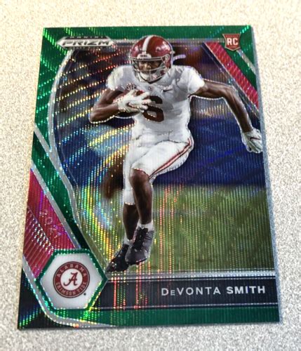 Panini Prizm Draft Green Wave Prizm Rc Devonta Smith Alabama