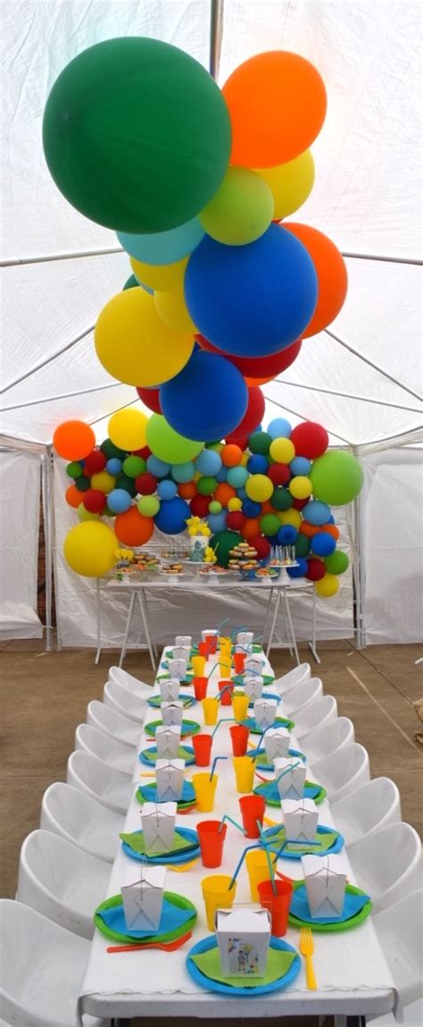 Kara's Party Ideas Colorful Balloon Birthday Party | Kara's Party Ideas