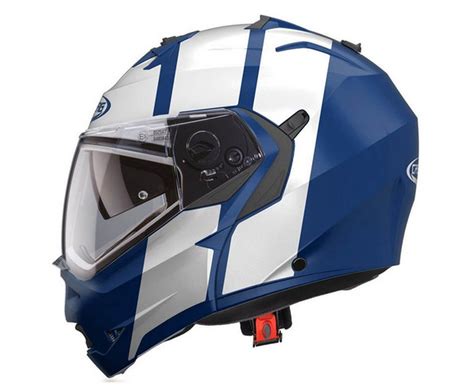 Casco Modular Caberg Duke Ii Impact Azul Mate Blanco Totmoto