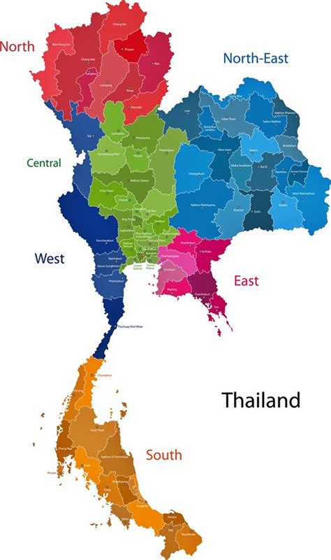 Thailand Provinces Map