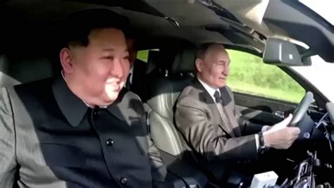 Putin Drives Kim Jong Un In Luxury Russian Built Limousine During North