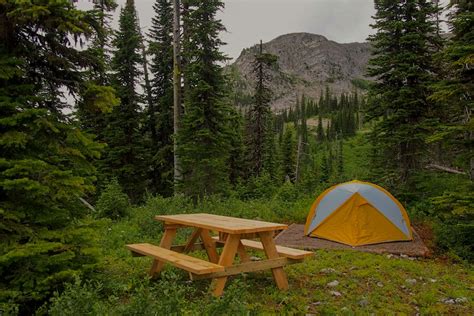 Mountaintop Camping at Fernie Alpine Resort