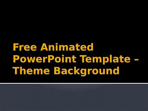 Pptx Free Animated Powerpoint Template Theme Background Download