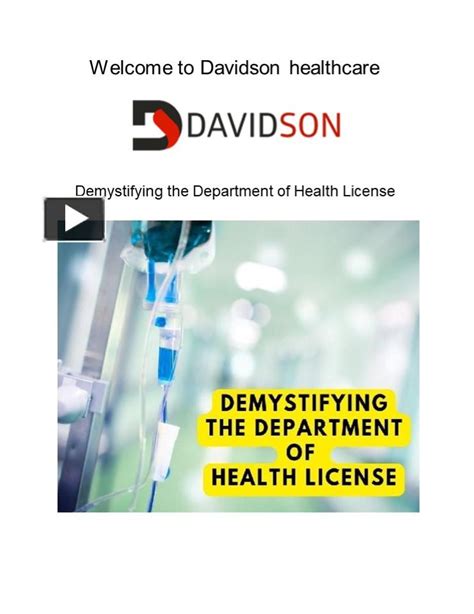 Ppt Demystifying The Department Of Health License Powerpoint