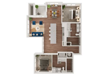 1, 2, 3-Bedroom Apartments San Antonio | Floor Plans | Ironridge