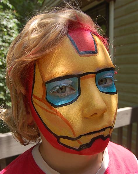 Iron Man Face Painting At Paintingvalley Explore Collection Of