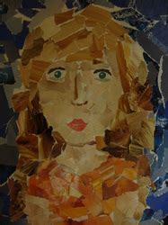 torn paper collage portraits - Ms. Campbell's Classes