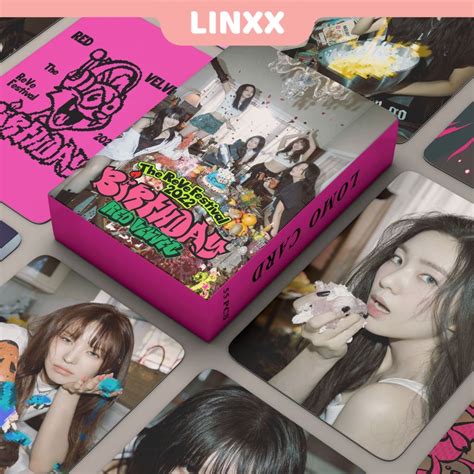 LINXX 55 Pcs Red Velvet Birthday 2022 Album Lomo Card Kpop Photocards