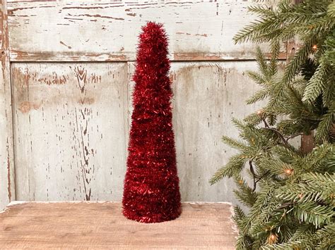 Diy Tinsel Tree The Shabby Tree