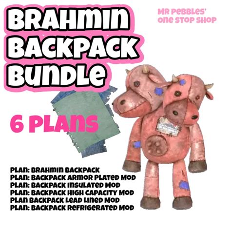 Plan Brahmin Backpack Fallout 76 Game Items Gameflip