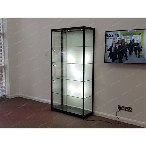 1200mm Aluminium Glass Display Cabinets RDS Online