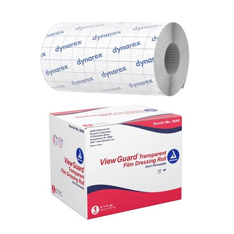 Buy Dynarex View Guard Transparent Film Dressing Rolls 4 X 11 Yds 1