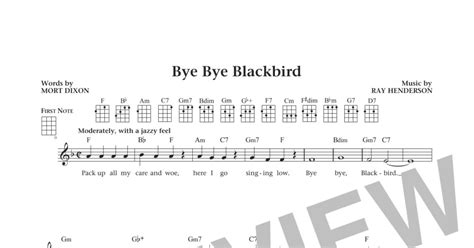 Bye Bye Blackbird From The Daily Ukulele Arr Liz And Jim Beloff